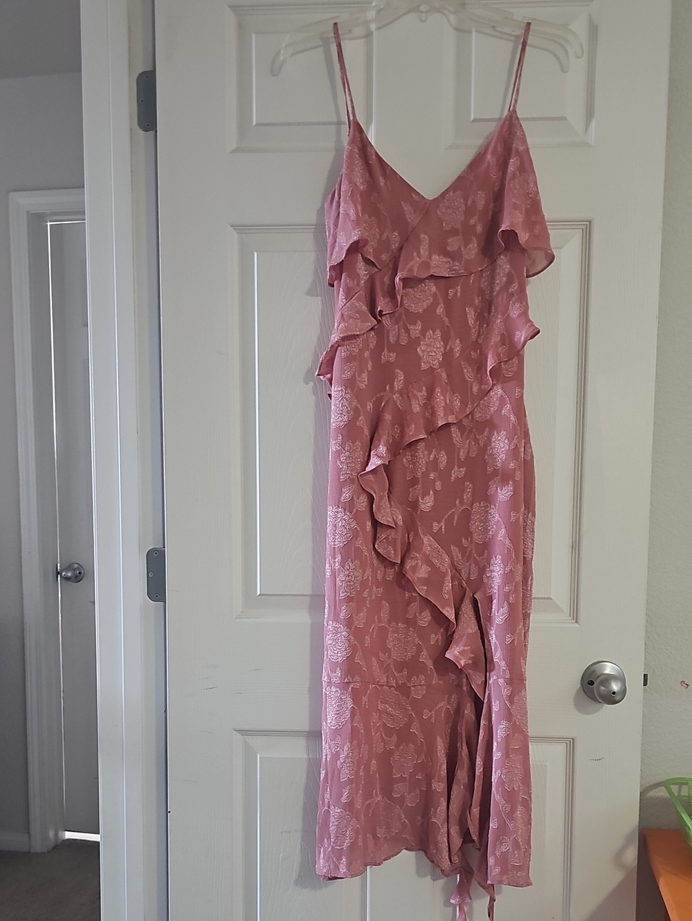 Zara Ruffle Slip Dress - Picture 3 of 11